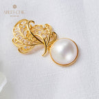 Mabe Pearl Filigraner Blattanhänger 5820