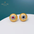 Dome Star Floral Ohrringe 5091