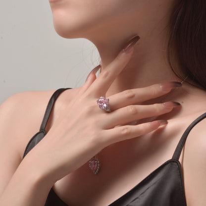 Rosa Saphir Ehering R0926
