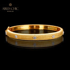 Rubinarmband mit Sternenmuster und Laubsägearbeit 5711