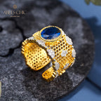 Spitzen-Blumenring mit Wabenmuster 6068