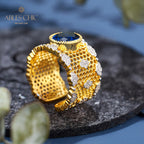 Spitzen-Blumenring mit Wabenmuster 6068