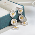 Daisy Chandelier Seidige Ohrringe 6134