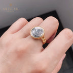 Byzantinischer Münzreplik-Ring 5865