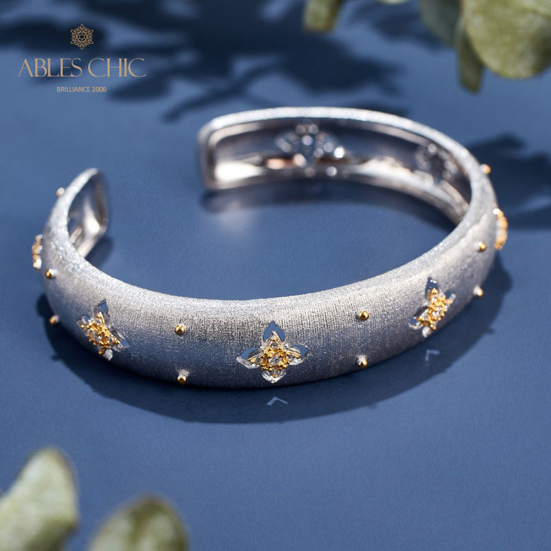 Seidiges Kleeblatt-Armband 6105