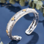 Seidiges Kleeblatt-Armband 6105