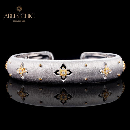 Seidiges Kleeblatt-Armband 6105