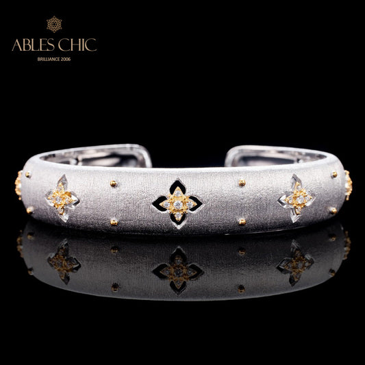 Seidiges Kleeblatt-Armband 6105