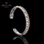 Stoffelement Kleeblatt Armband 6036