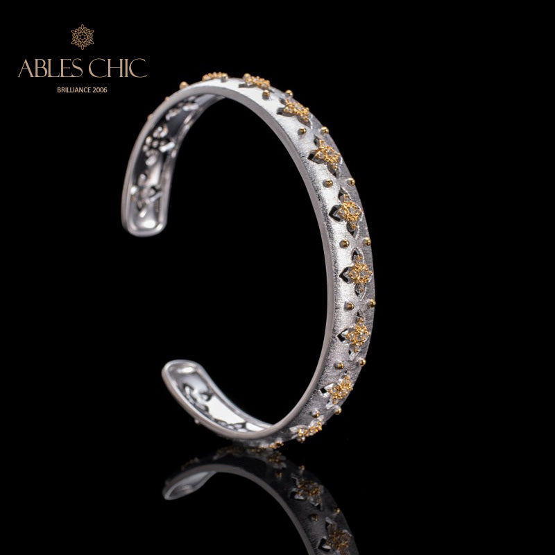 Stoffelement Kleeblatt Armband 6036