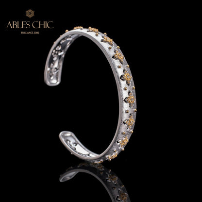 Stoffelement Kleeblatt Armband 6036