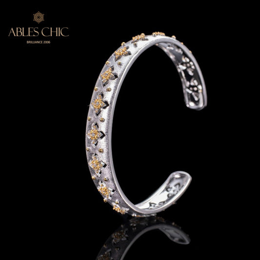Stoffelement Kleeblatt Armband 6036