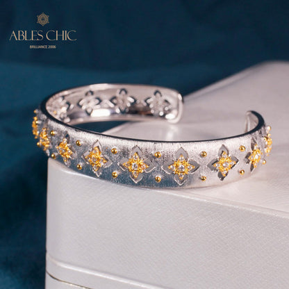 Stoffelement Kleeblatt Armband 6036