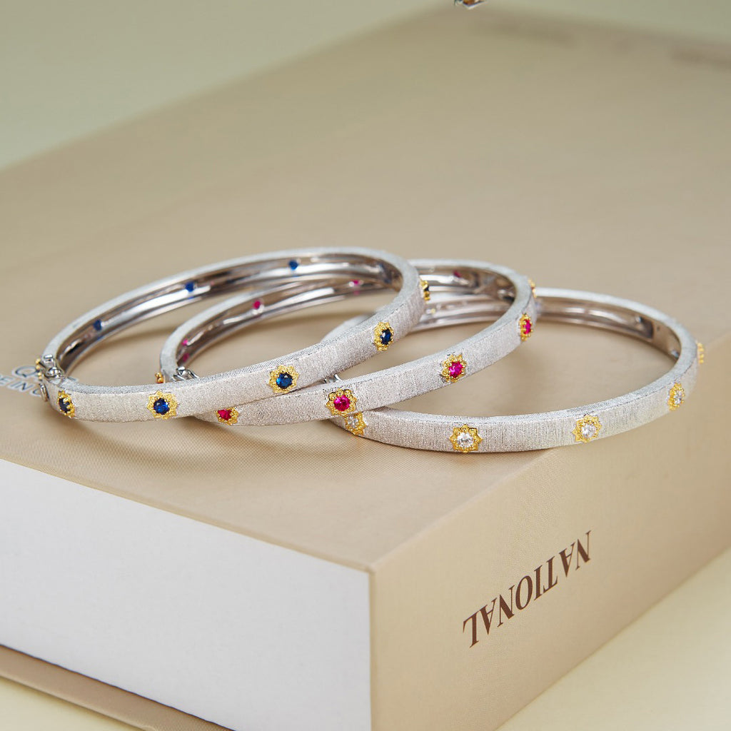 Sonnenblumen-Armband mit Scharnier 5464