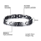 White Tungsten Bio Therapy Tennis Bracelet Energy For Him Her Couples Wholesale - Ables Mall