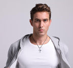 White Tungsten Cross Pendant Lord's Prayer Necklace For Men Women Wholesale - Ables Mall