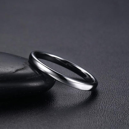 High Polished Tungsten Wedding Band Classic Engagement Ring Wholesale 2mm - Ables Mall