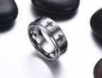 White Tungsten Wedding Band Cross Engagement Ring Wholesale 8mm - Ables Mall