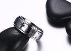 White Tungsten Wedding Band Cross Engagement Ring Wholesale 8mm - Ables Mall