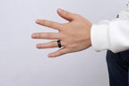 Black And Rose Gold Tungsten Engagement Band Dome Ring Wholesale Plated 8mm - Ables Mall