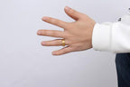 Gold Blue Tungsten Engagement Band Dome Men's Ring Wholesale Plated 8mm - Ables Mall