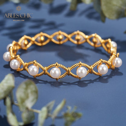 Infinity-Seilketten-Perlenarmband 6109