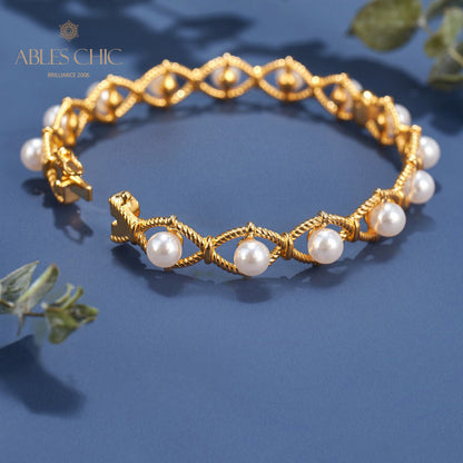 Infinity-Seilketten-Perlenarmband 6109