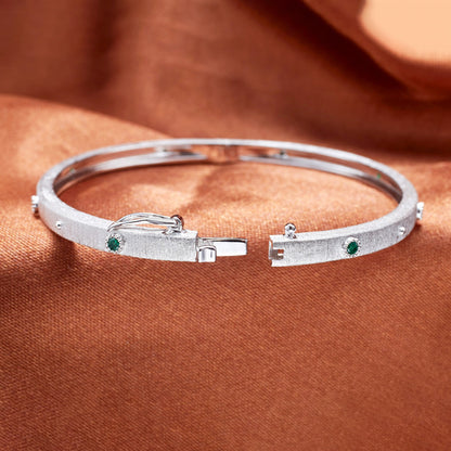Armreif mit Stoffblumen 5680
