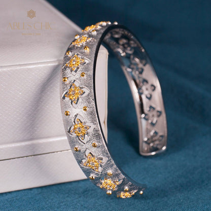 Stoffelement Kleeblatt Armband 6036