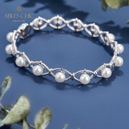 Infinity-Seilketten-Perlenarmband 6109