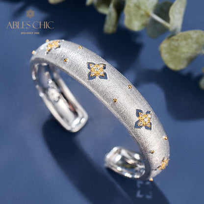 Seidiges Kleeblatt-Armband 6105