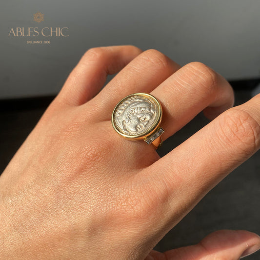 Byzantinischer Herakles-Lira-Münzring