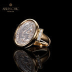 Byzantinischer Herakles-Lira-Münzring