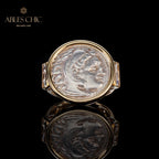 Byzantinischer Herakles-Lira-Münzring
