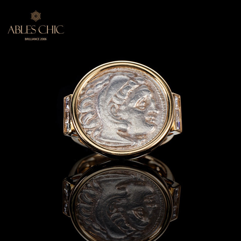 Byzantinischer Herakles-Lira-Münzring
