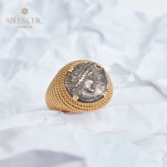 Byzantinischer Ring mit Helios-Münze