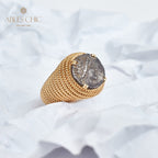 Byzantinischer Ring mit Helios-Münze