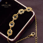 Natürliches Saphir-Kettenarmband 5850