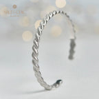 Mattes Armband mit Seilmuster 5921