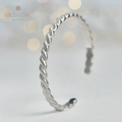 Mattes Armband mit Seilmuster 5921