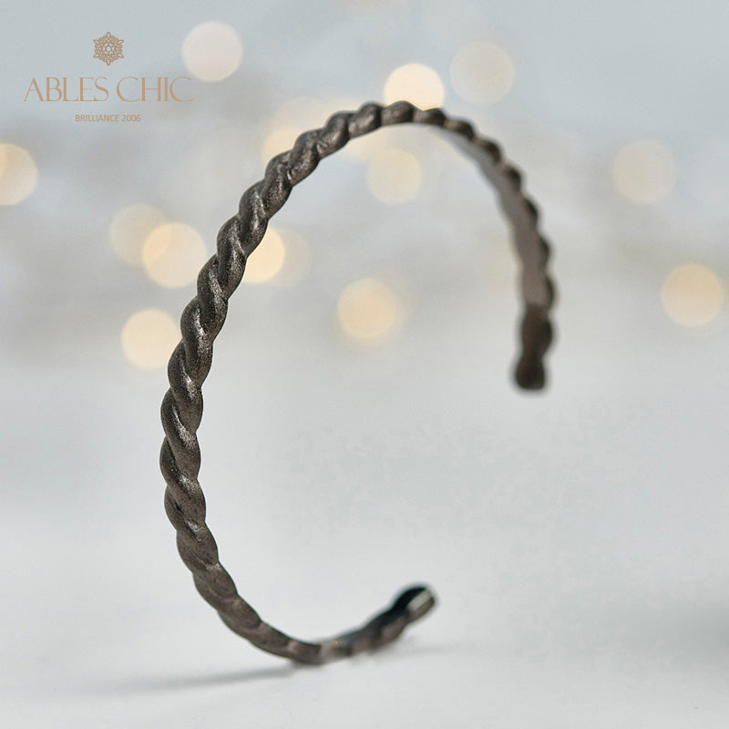 Mattes Armband mit Seilmuster 5921
