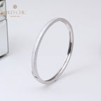 Gebürstetes ovales Scharnierarmband 5344