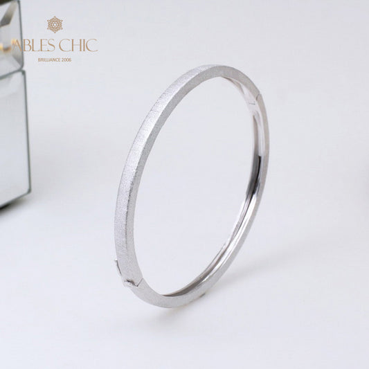 Gebürstetes ovales Scharnierarmband 5344