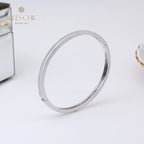 Gebürstetes ovales Scharnierarmband 5344
