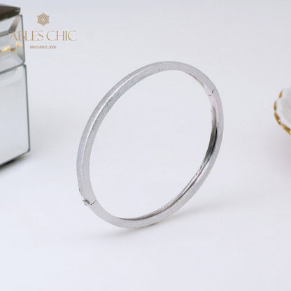 Gebürstetes ovales Scharnierarmband 5344