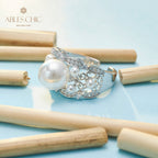 Perlenring mit floralem Temperament 5767