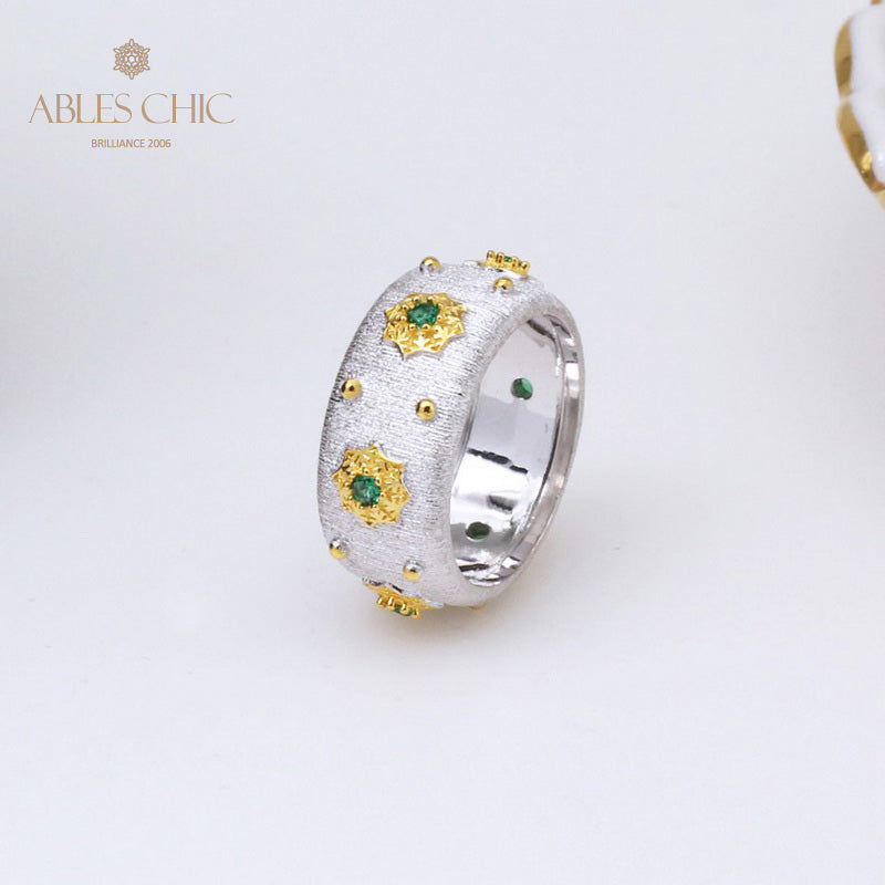 Sternenblumen-Seidenring 5029