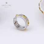 Sternenblumen-Seidenring 5029