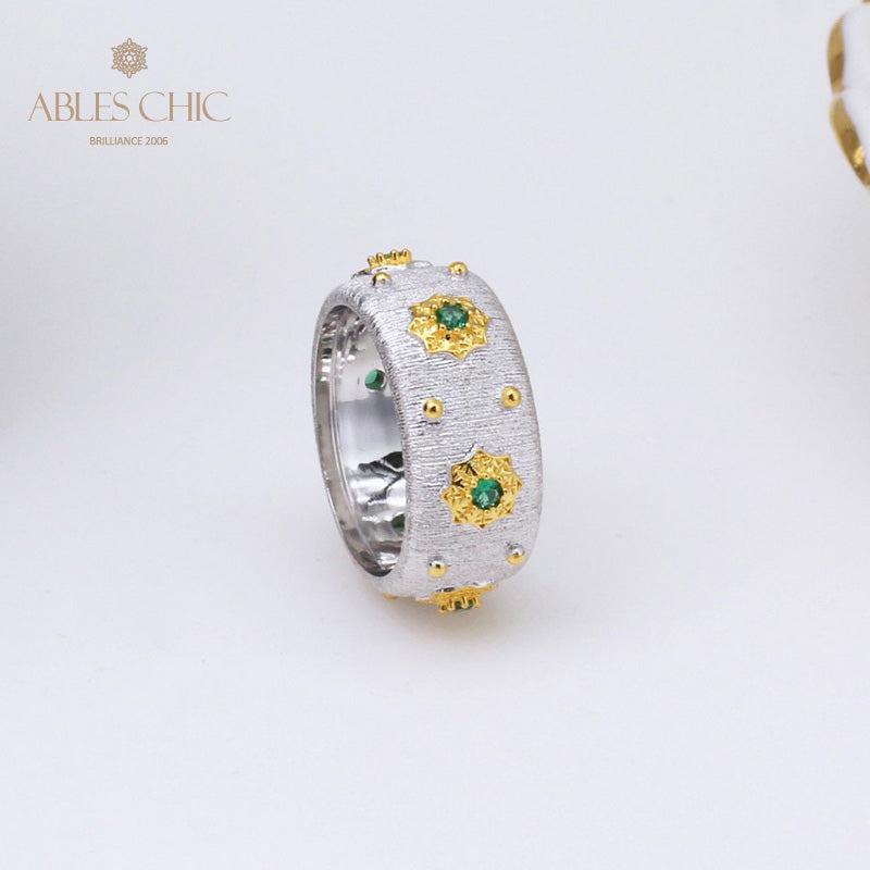 Sternenblumen-Seidenring 5029