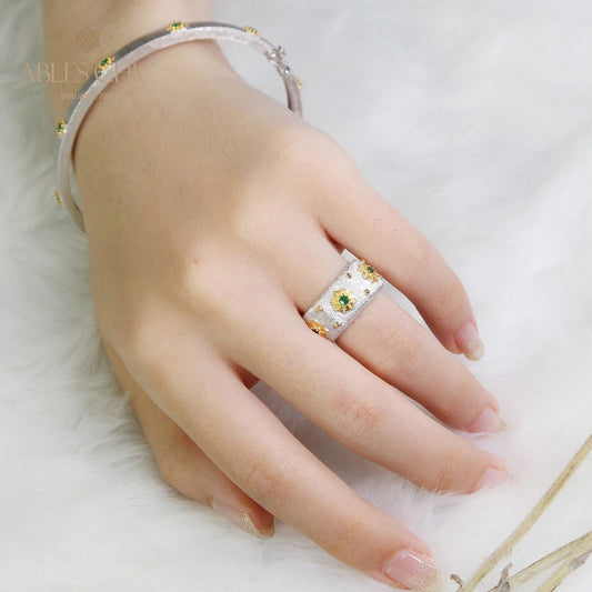 Sternenblumen-Seidenring 5029